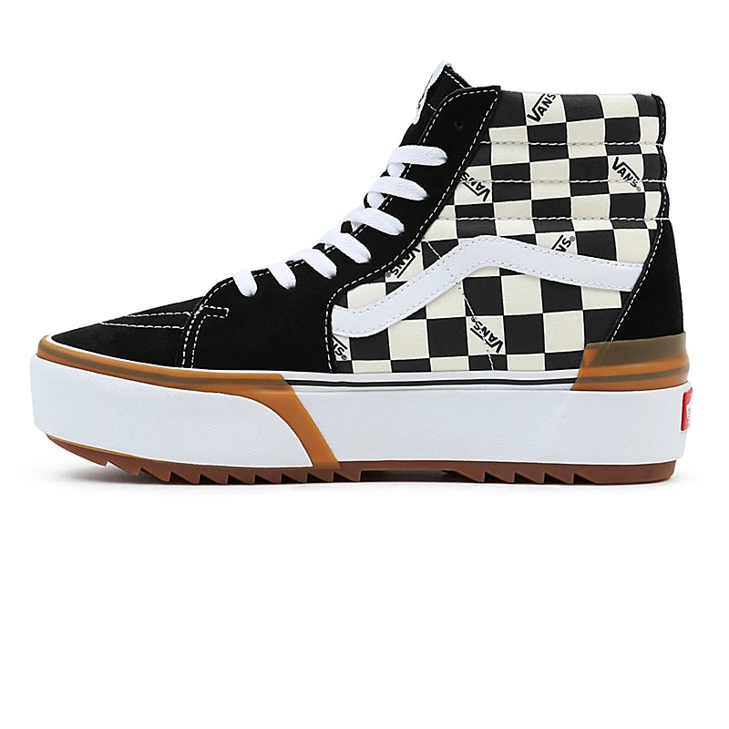 VANS SK8-HI Stacked black white Checkerboard VN0A4BTWVLV