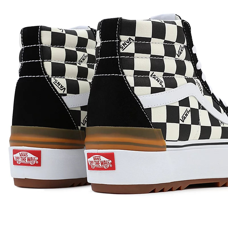 VANS SK8-HI Stacked black white Checkerboard VN0A4BTWVLV