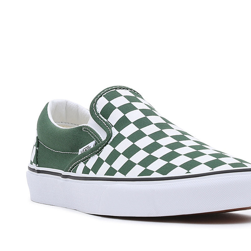 Vans Classic Slip On Checkerboard Darkgreen White VN0A7Q5D6QU