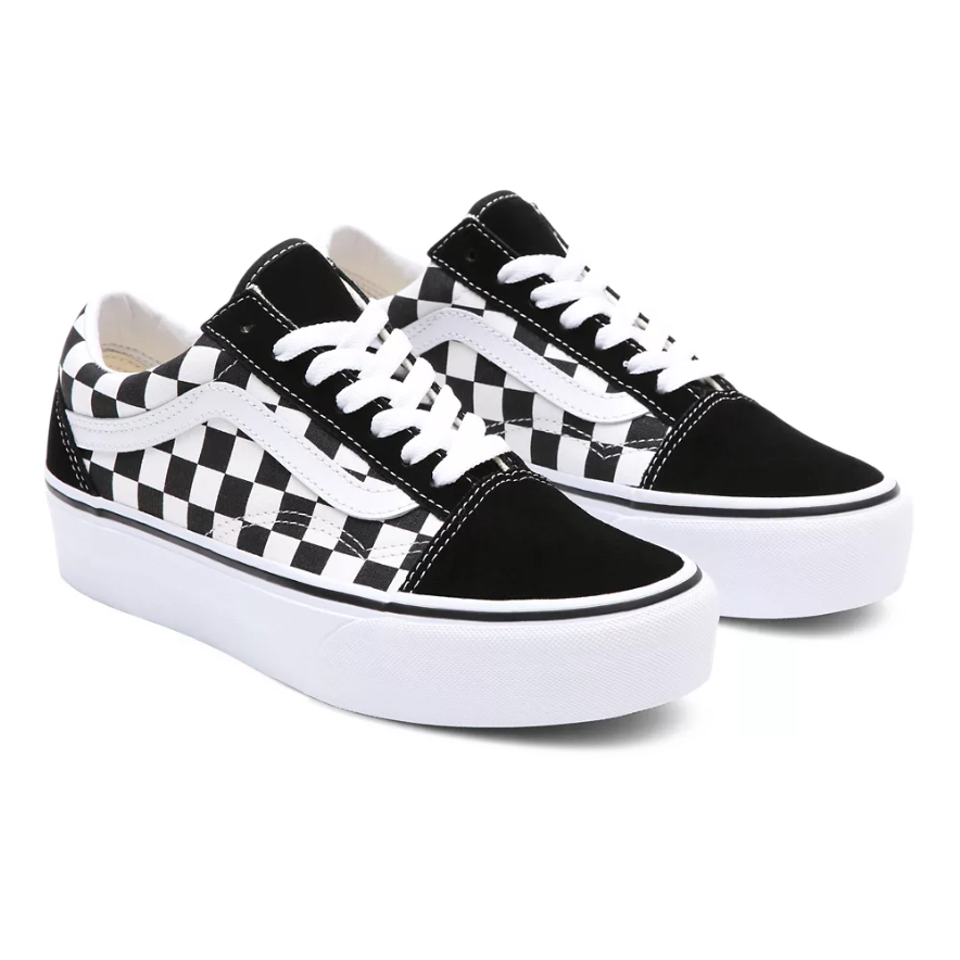 VANS Old Skool Platform Checkerboard black white VN0A3B3UHRK
