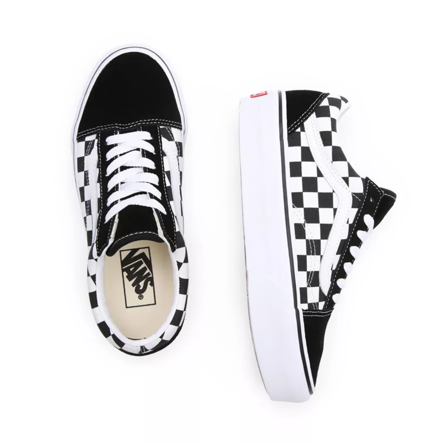 VANS Old Skool Platform Checkerboard black white VN0A3B3UHRK