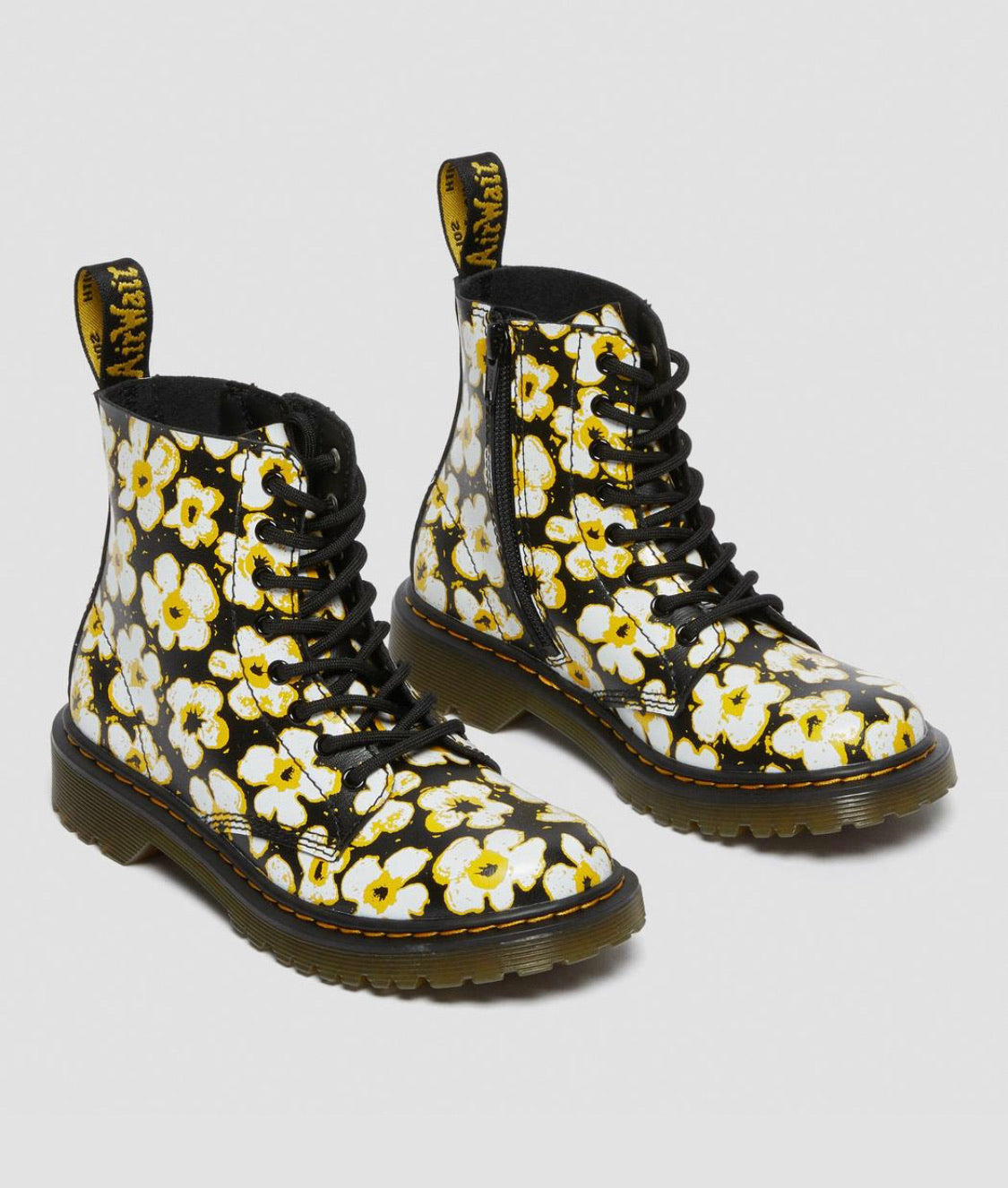 Dr.Martens Junior 1460 Floral black yellow 26613001