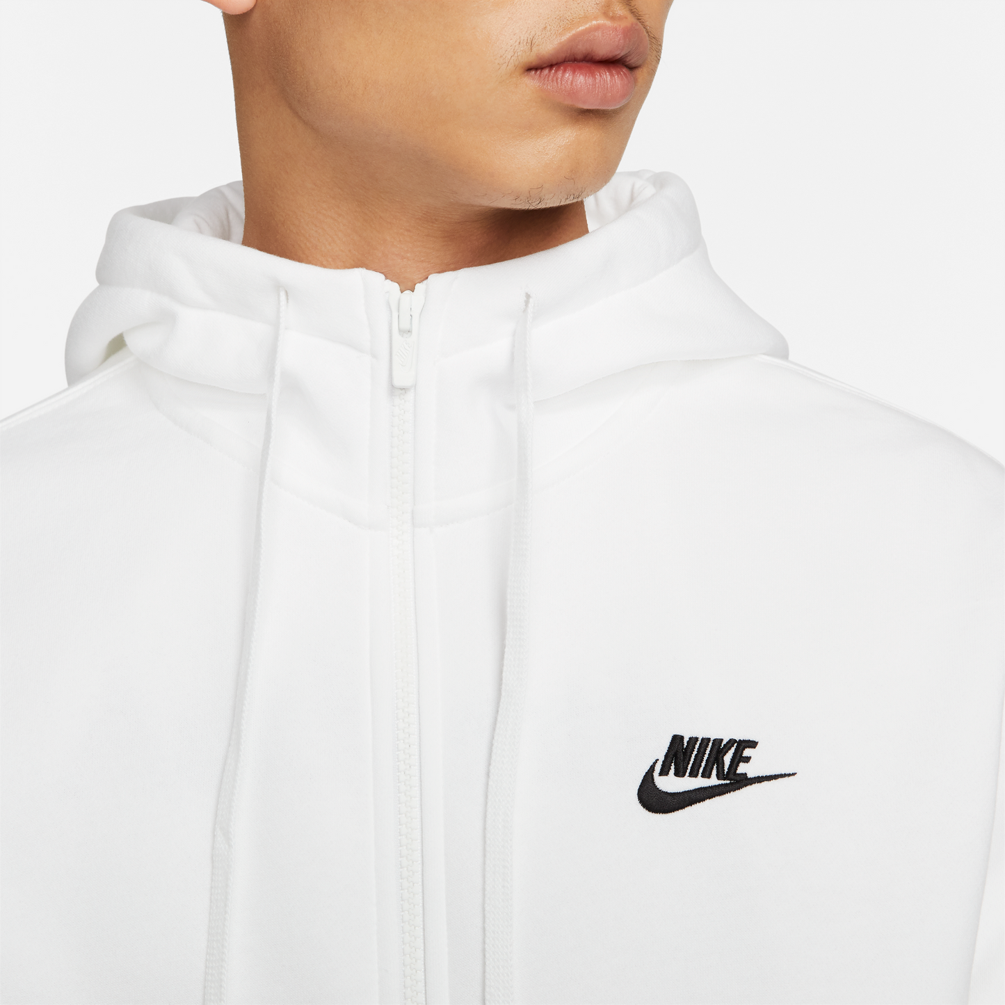 Nike Sportswear Club Full-Zip Hoodie Fleece white BV2645-100