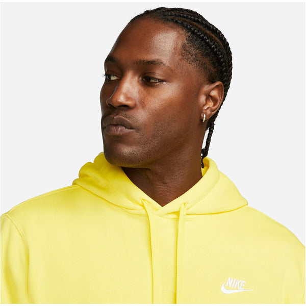 Nike Sportswear Club Pullover Hoodie Fleece yellow strike BV2654-765