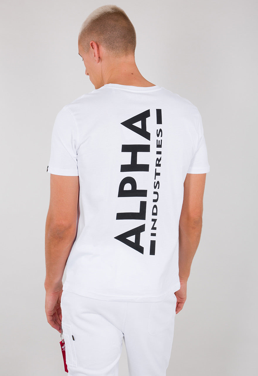Alpha Industries Backprint T-Shirt weiss 128507-09
