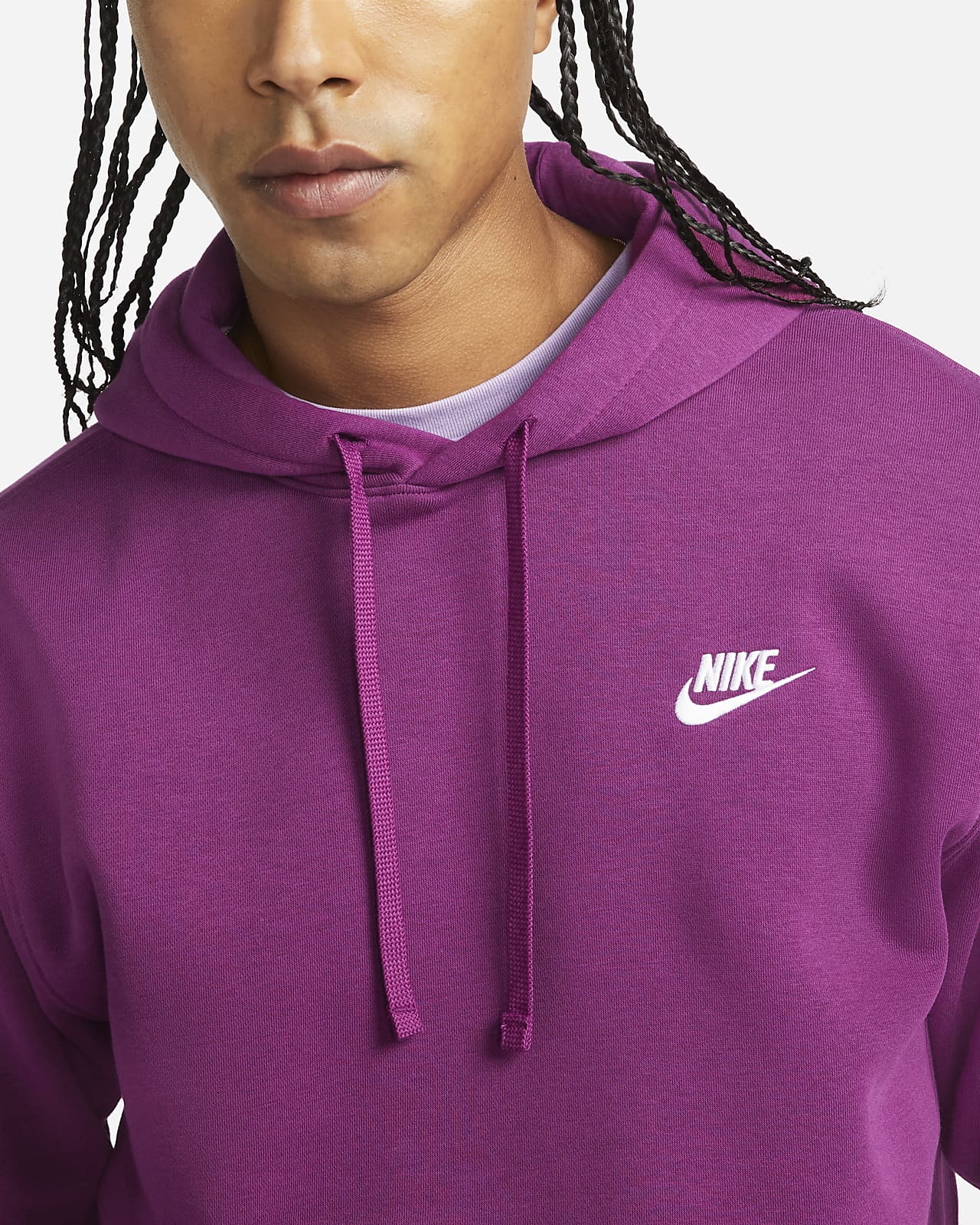 Nike Sportswear Club Pullover Hoodie Fleece sangria BV2654-610