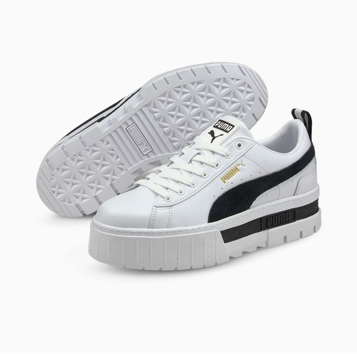 Puma Mayze Lth Wns white black 381983-01