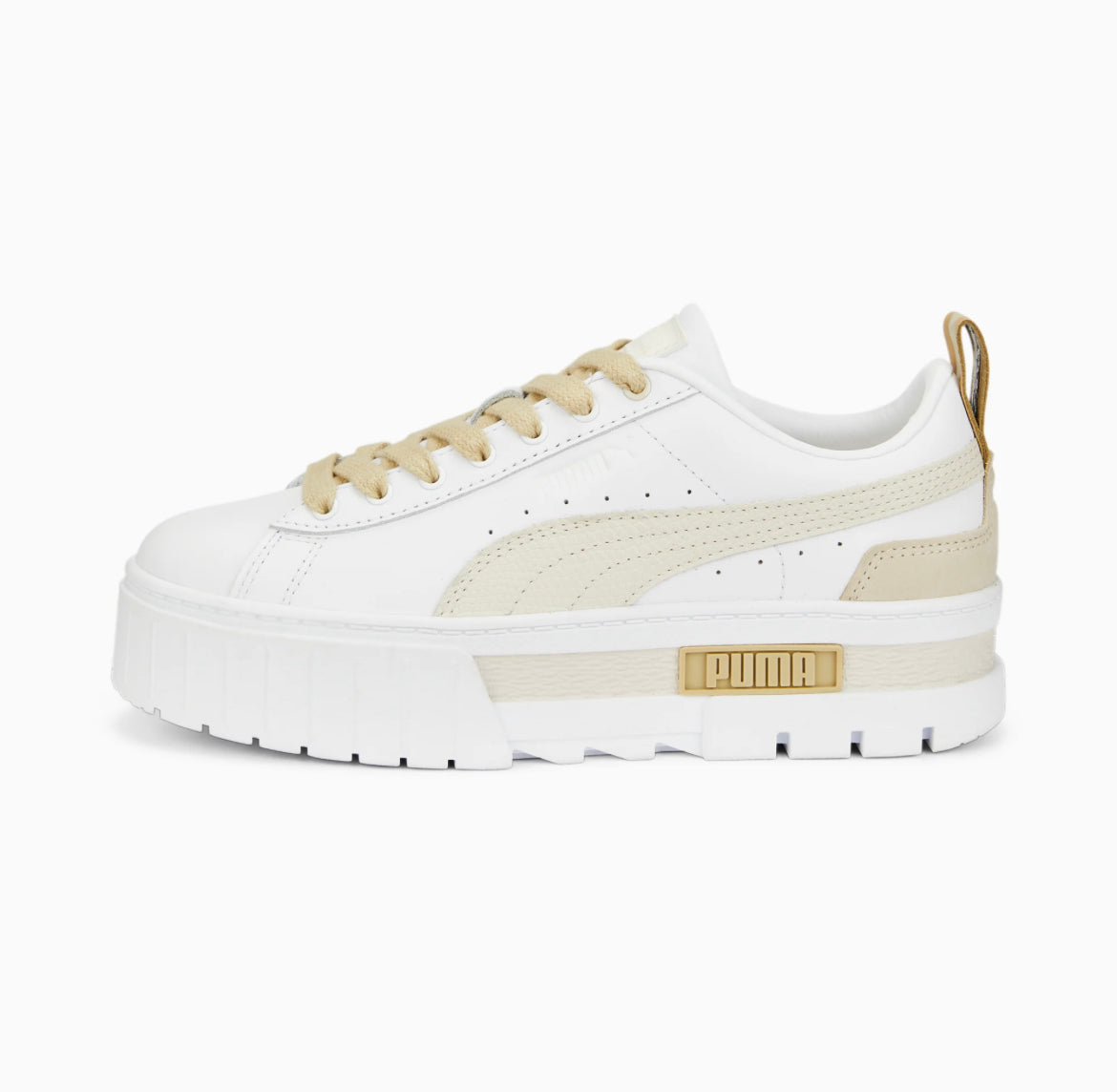 Puma Mayze Luxe Wns white light khaki 383995-06