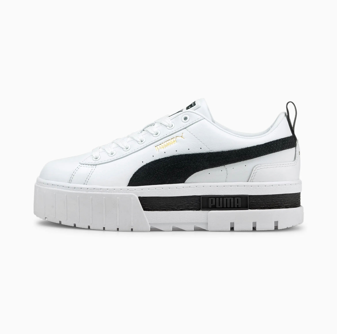 Puma Mayze Lth Wns white black 381983-01