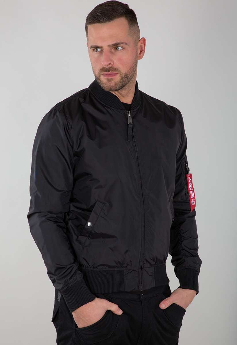 Alpha Industries leichte Bomberjacke schwarz MA-1 TT 191103-03