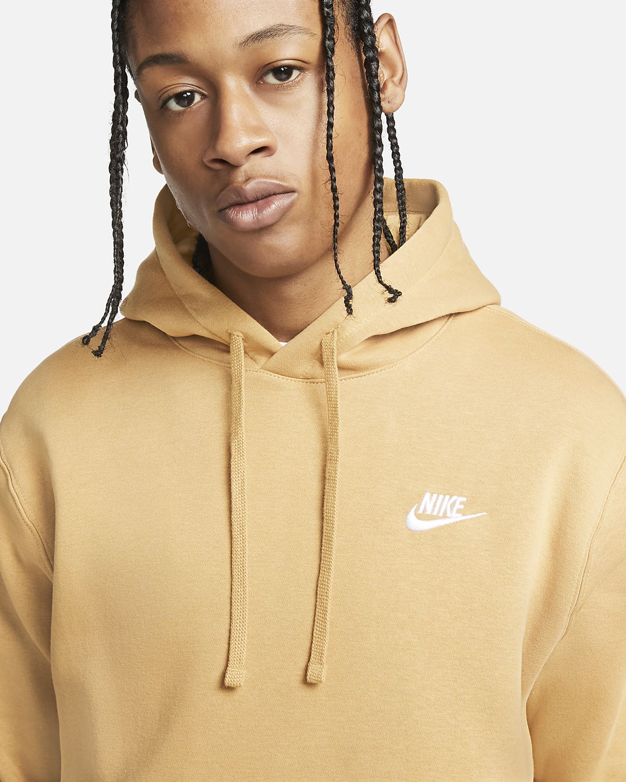Nike Sportswear Club Pullover Hoodie Fleece Elemental Gold BV2654-722