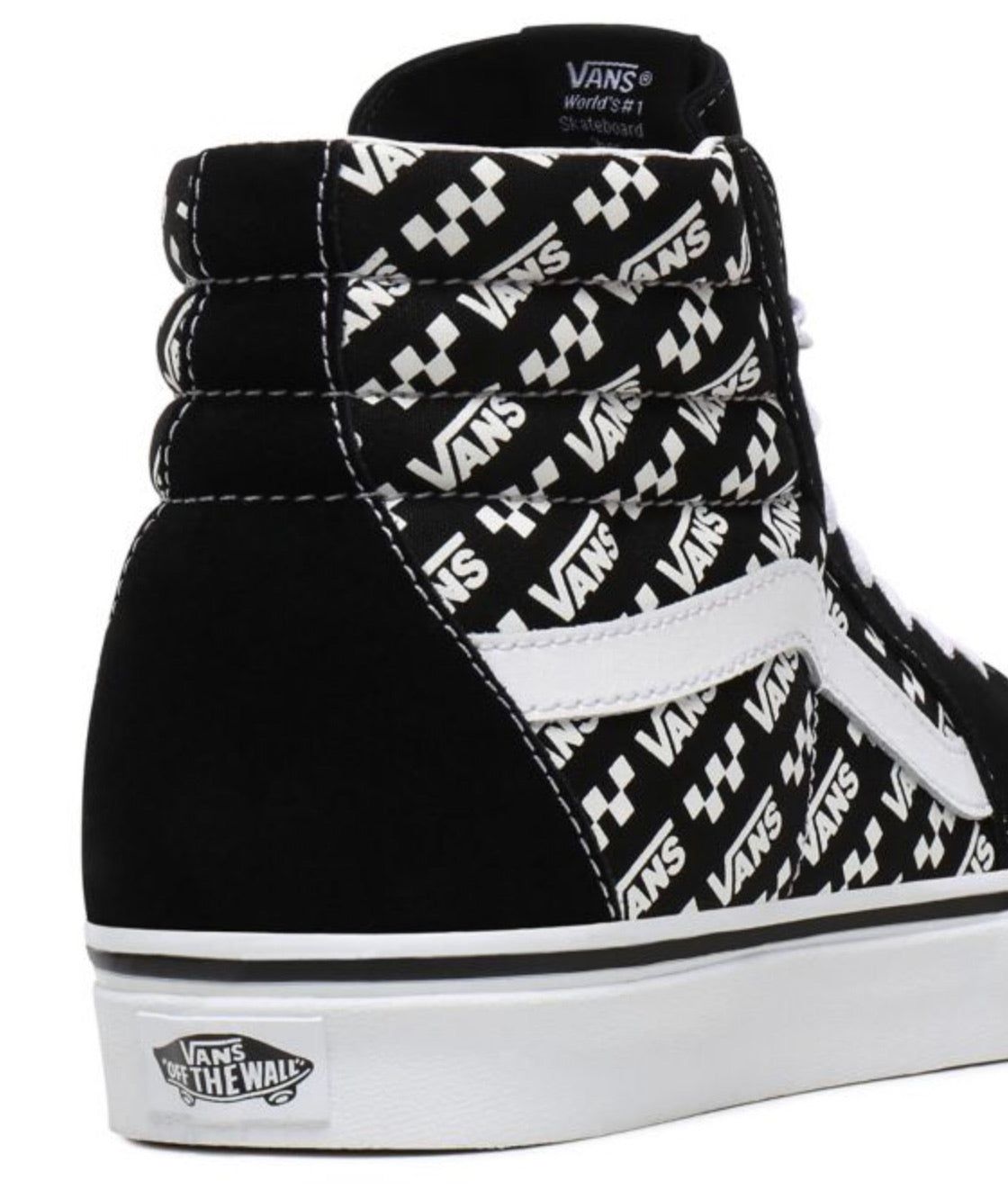 VANS SK8-HI Logo Repeat black white VN0A4U3CTEZ