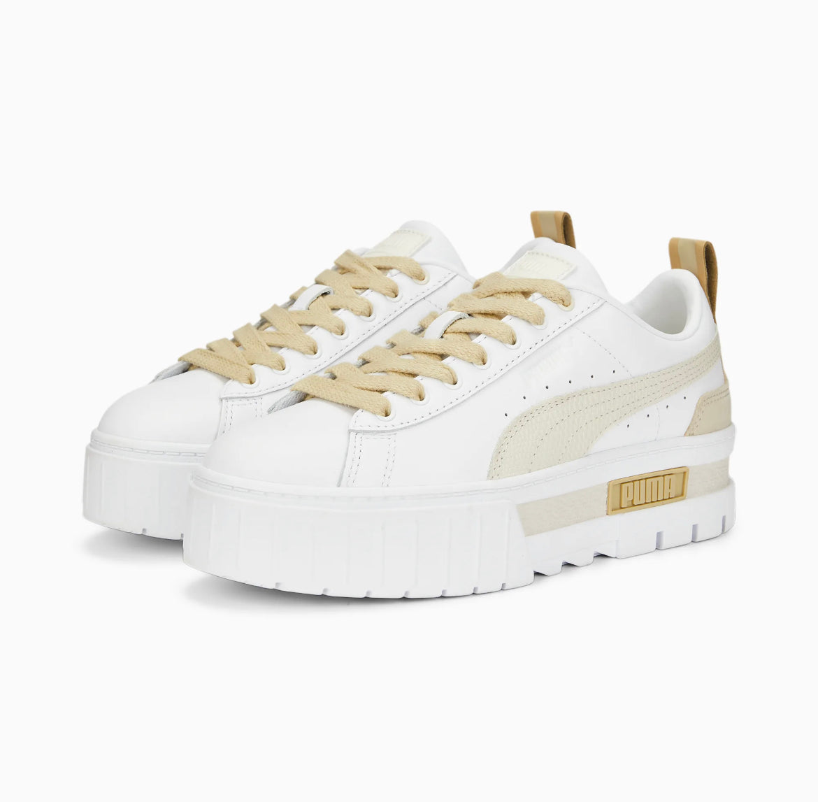 Puma Mayze Luxe Wns white light khaki 383995-06