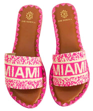 Lade das Bild in den Galerie-Viewer, De Siena Miami Pink Flats Pantoletten

