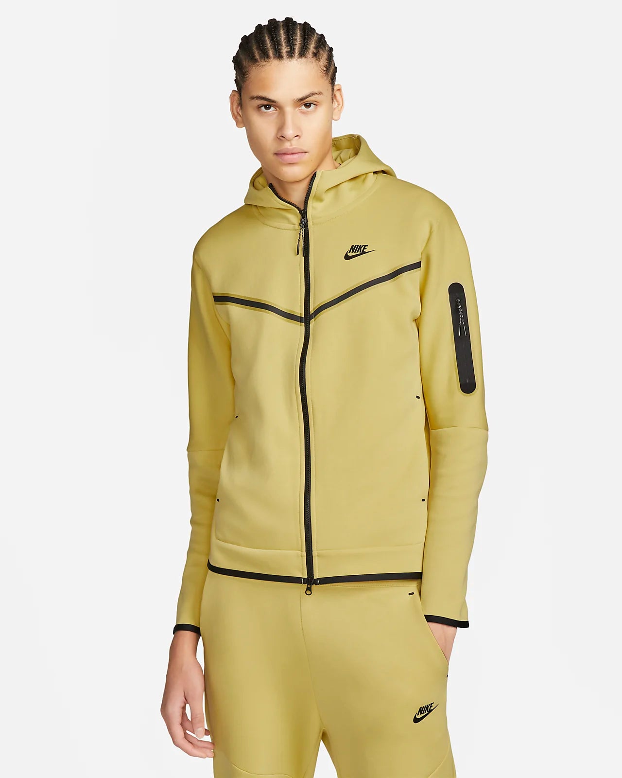 Nike Sportswear Tech Fleece Full-Zip Hoodie Saturn Gold CU4489-700
