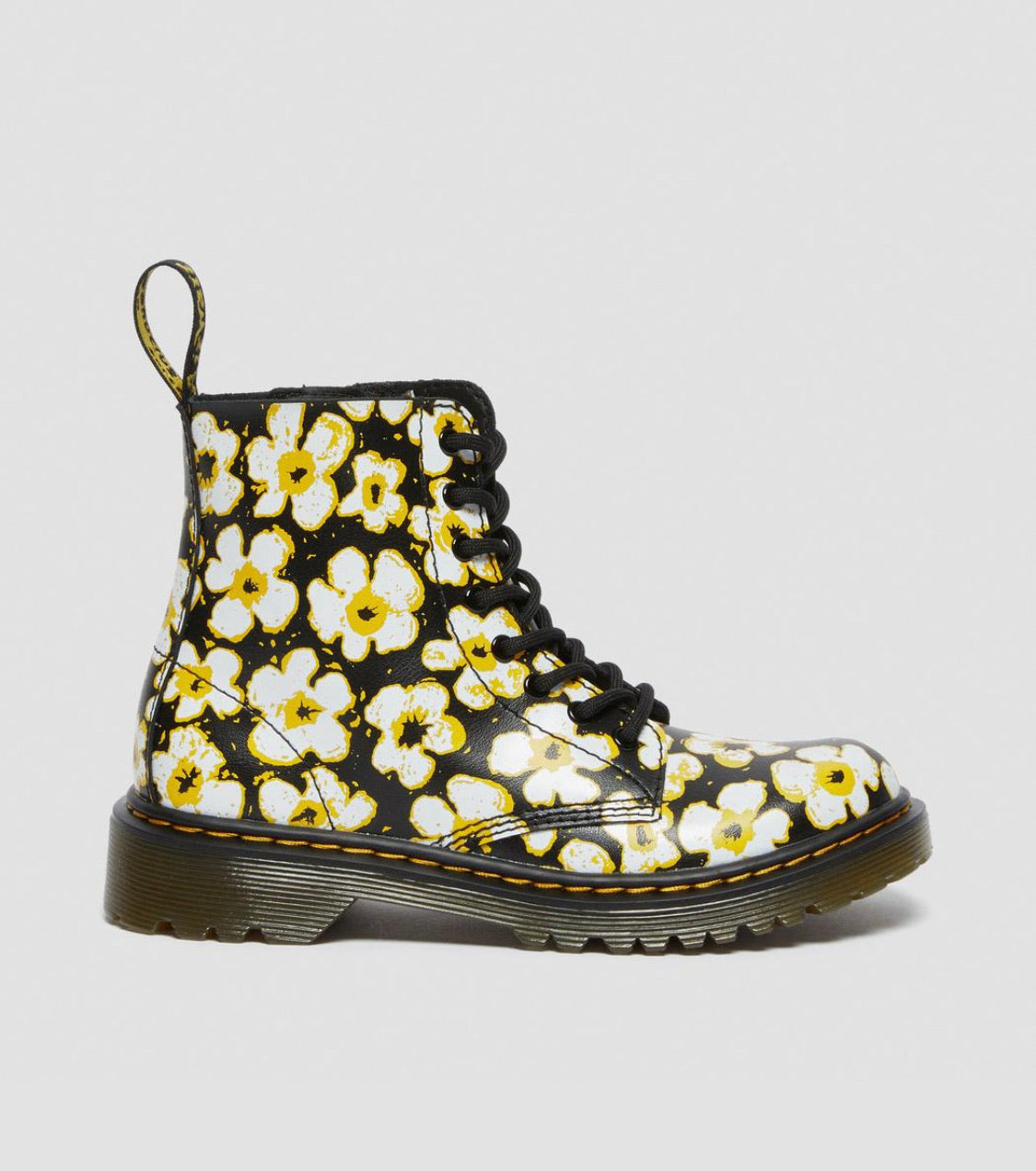 Dr.Martens Junior 1460 Floral black yellow 26613001