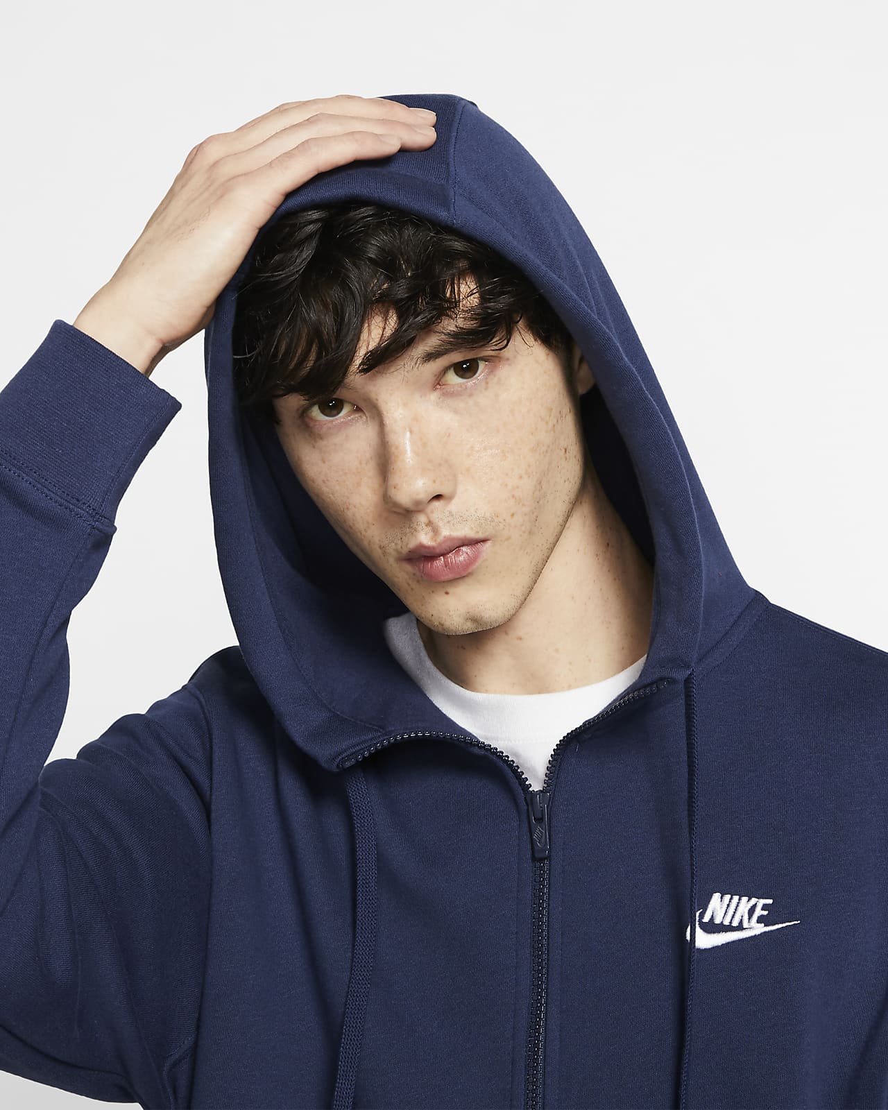 Nike Sportswear Club Full-Zip Hoodie Fleece navy BV2645-410