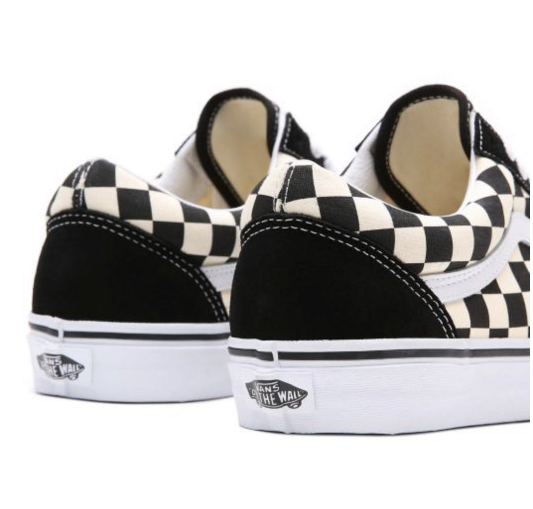 VANS Old Skool black white Primary Check / schwarz weiss VN0A38G1P0S