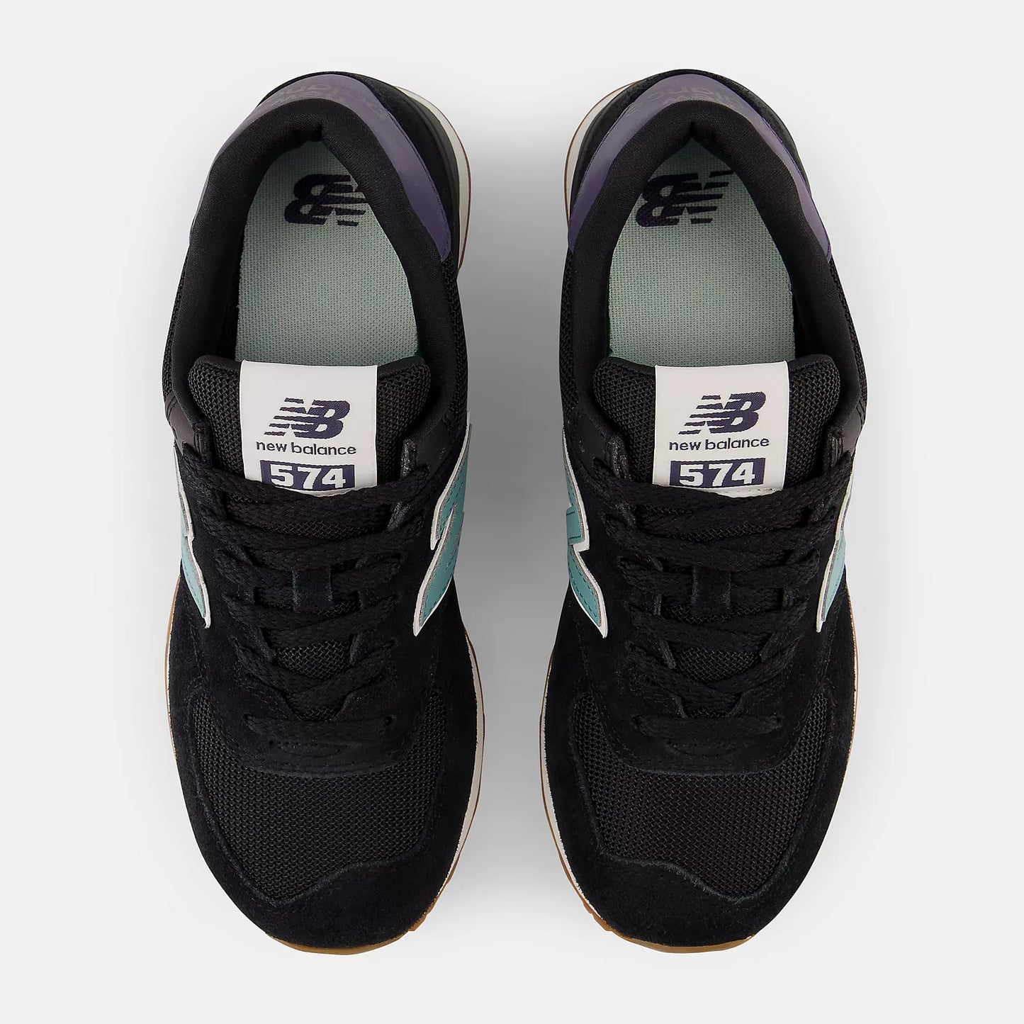 New Balance Sneaker WL574 RA black teal