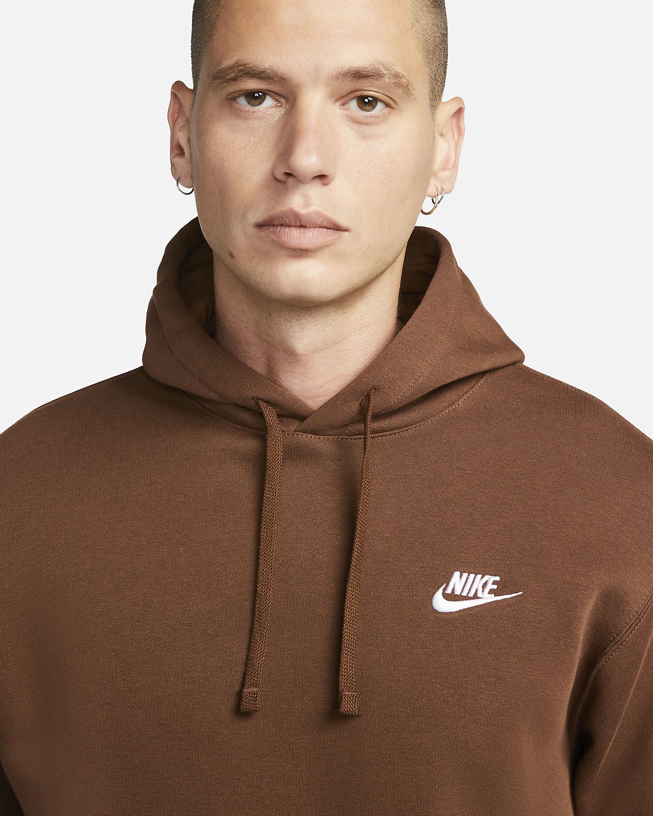 Nike Sportswear Club Pullover Hoodie Fleece Cacao Wow BV2654-259