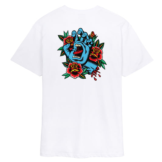 Santa Cruz Screaming Flash Center T-Shirt Black White