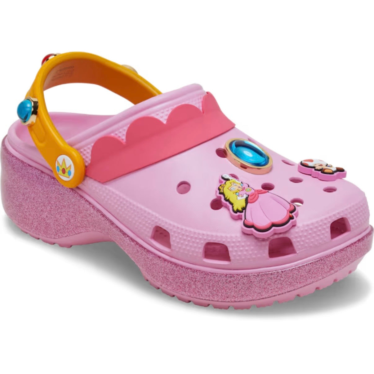 Crocs Super Mario Princess Peach Classic Platform Clog