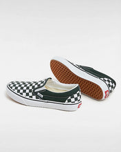 Lade das Bild in den Galerie-Viewer, Vans Classic Slip On Checkerboard Color Theory Green White VN000D5PPRM
