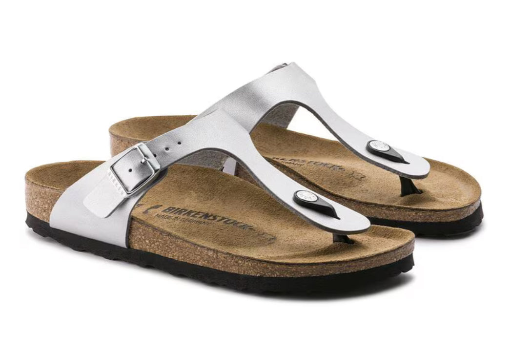 Birkenstock Gizeh Birko-Flor Silver 0043851