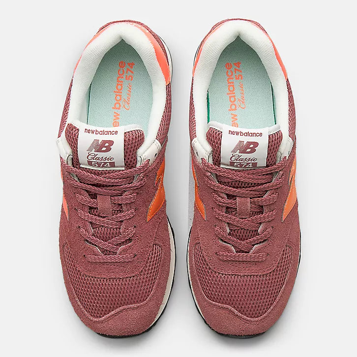 New Balance Sneaker U574 7FE Red Rock Tangerine Heat