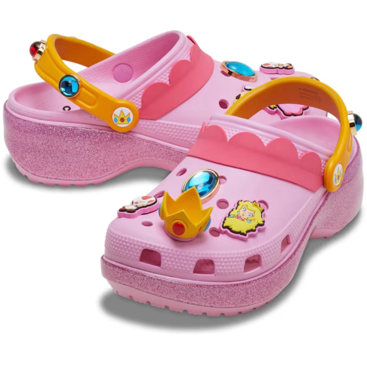 Crocs Super Mario Princess Peach Classic Platform Clog