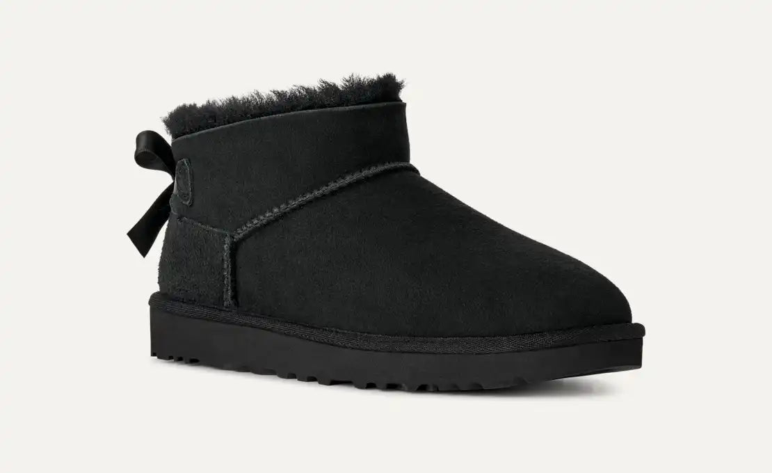 UGG Ultra Mini Bailey Bow Boot Black 1185491
