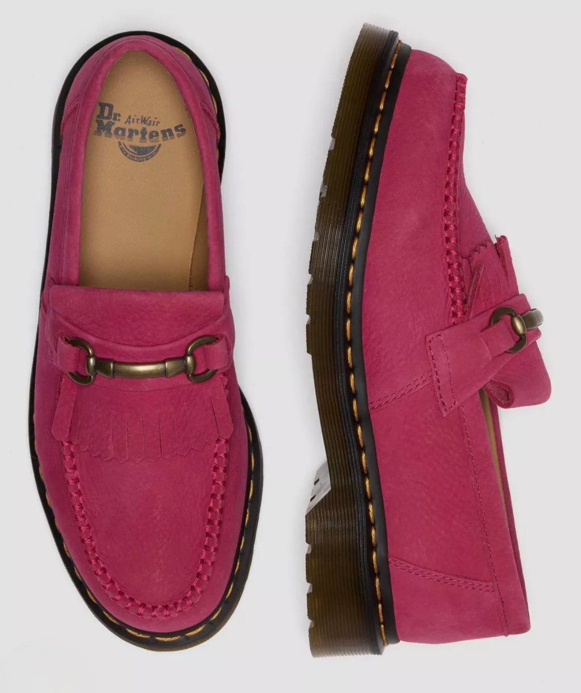 Dr.Martens Adrian Snaffle Milled Nubuck Fuchsia Pink 41745650