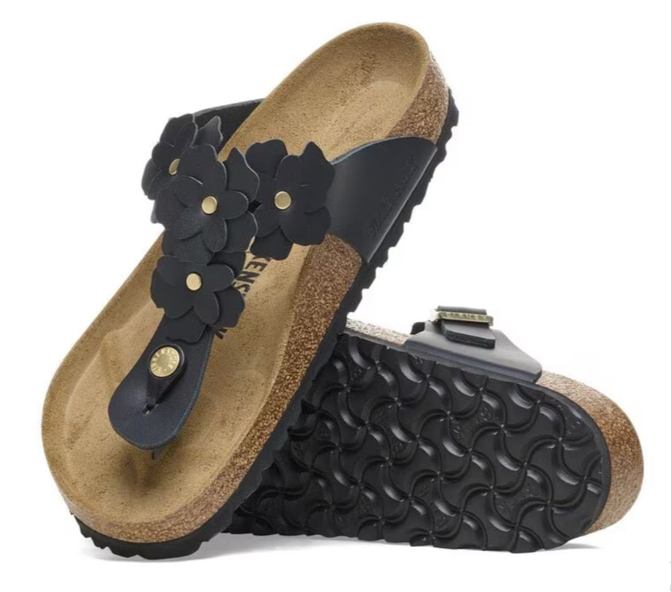 Birkenstock Gizeh Flower Embellishment Black 1026693