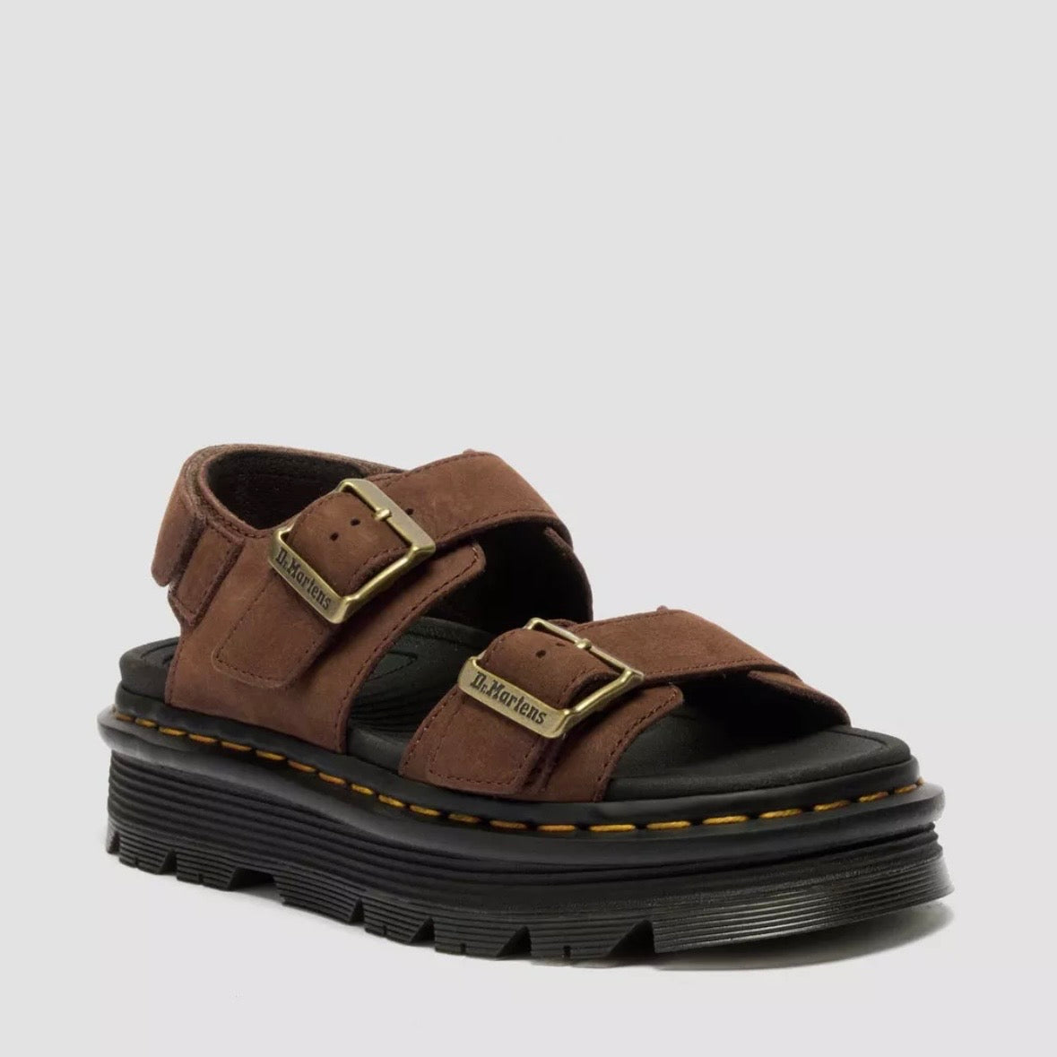 Dr.Martens Zebzag Sandale Sepia Brown Tumbled Nubuck 42853200