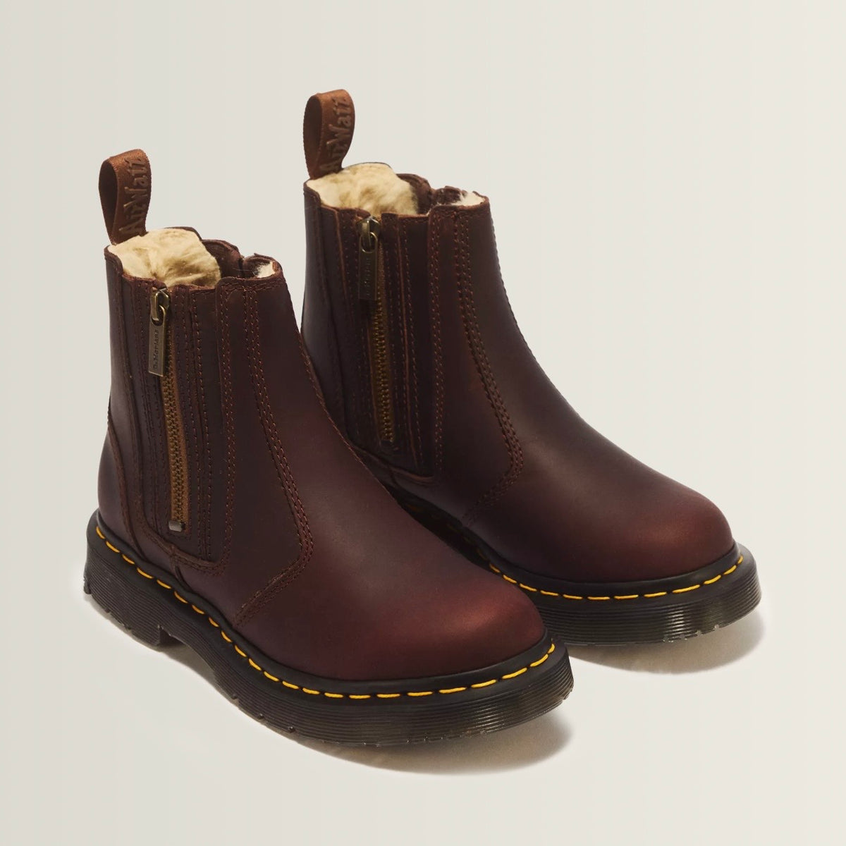 Dr.Martens 2976 Alyson Chelsea Boots Wintergrip Dark Brown Snowplow 24017201