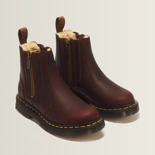 Dr.Martens 2976 Alyson Chelsea Boots Wintergrip Dark Brown Snowplow 24017201