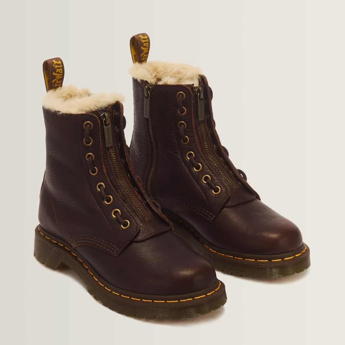 Dr.Martens 1460 Serena Zip Grizzly Dark Brown 43564200