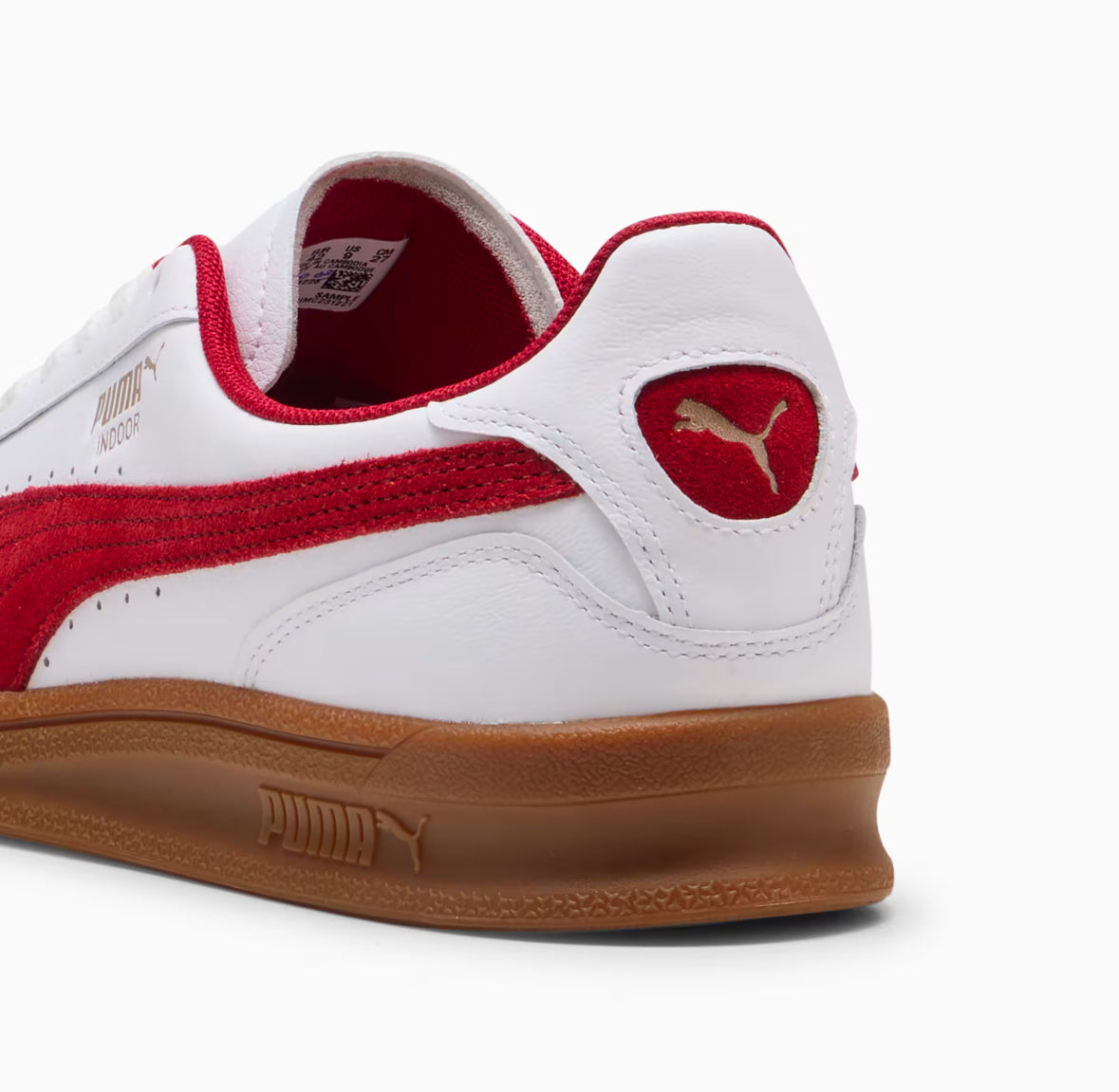 PUMA Indoor white dark crimson 401360-03