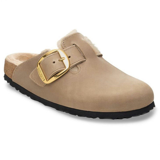 Birkenstock Boston Big Buckle Shearling Tabacco Brown 1030436