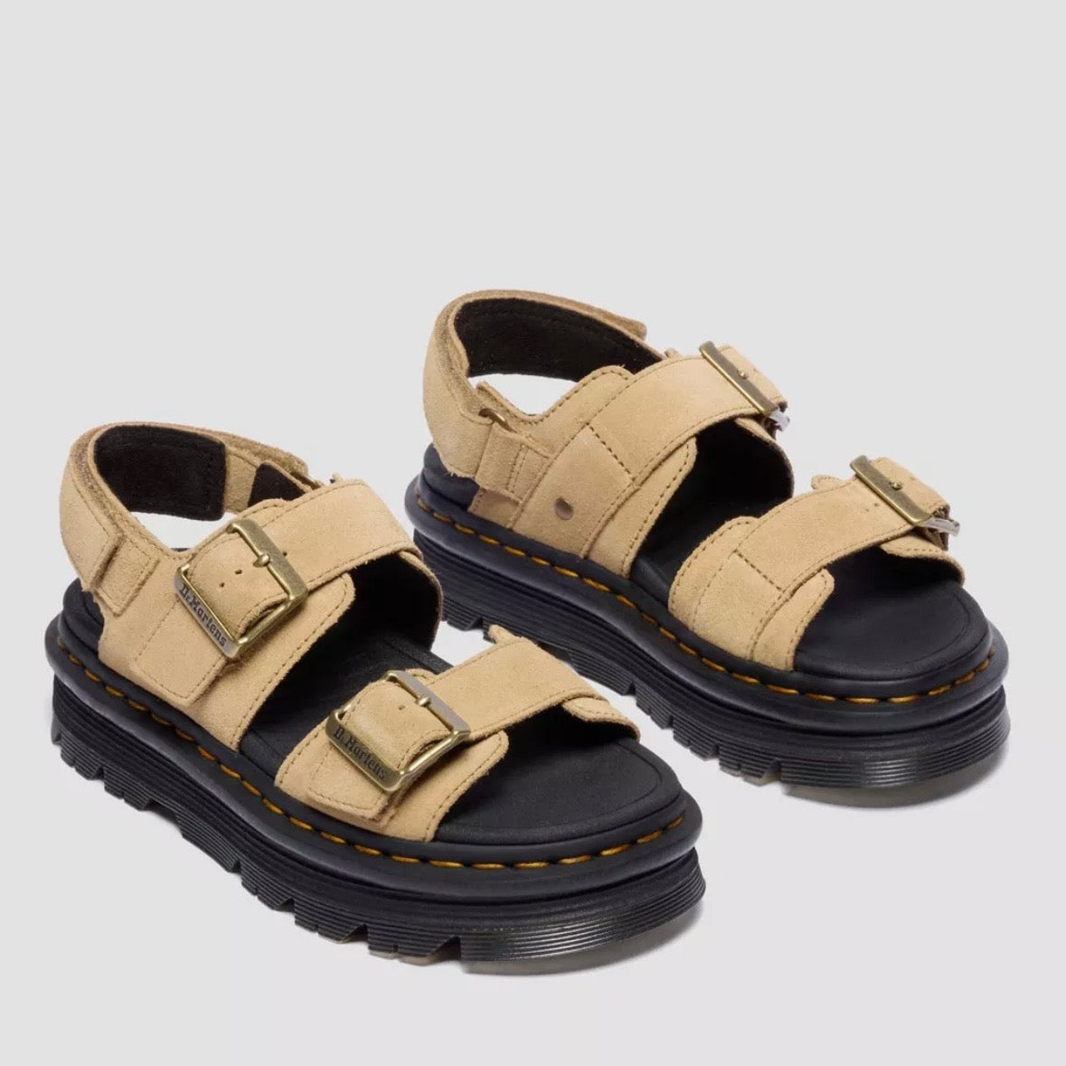 Dr.Martens Zebzag Sandale Tan E.H. Suede 42689200
