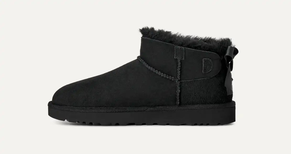 UGG Ultra Mini Bailey Bow Boot Black 1185491