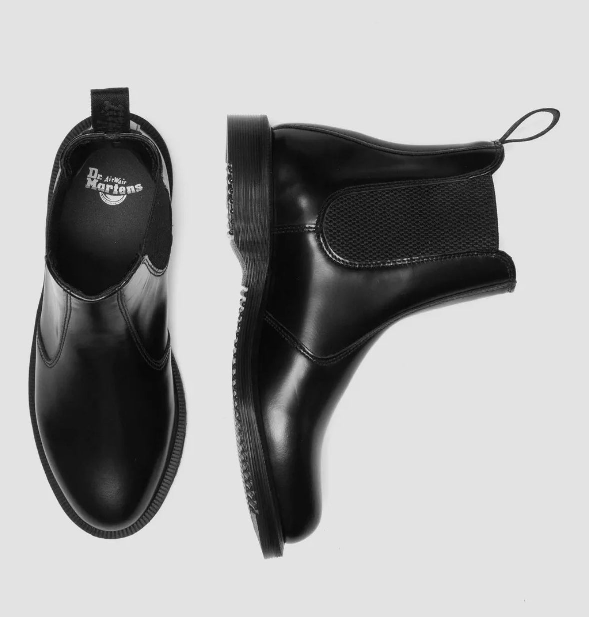 Dr.Martens Chelsea Boots Flora Black Polished Smooth 32217001