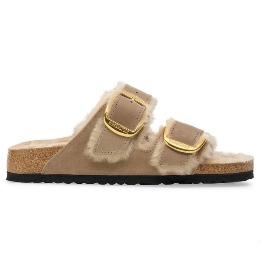 Birkenstock Arizona Big Buckle Shearling Tabacco Brown 1030435