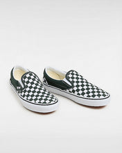 Lade das Bild in den Galerie-Viewer, Vans Classic Slip On Checkerboard Color Theory Green White VN000D5PPRM
