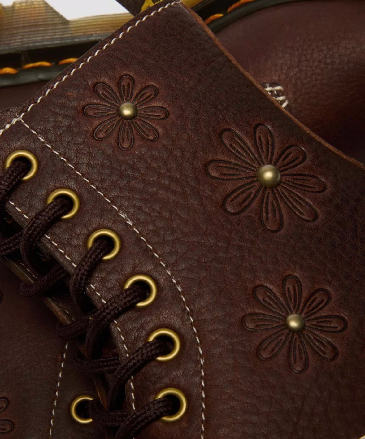 Dr.Martens 1460 Pascal Flower Dark Brown Grizzly 42420200