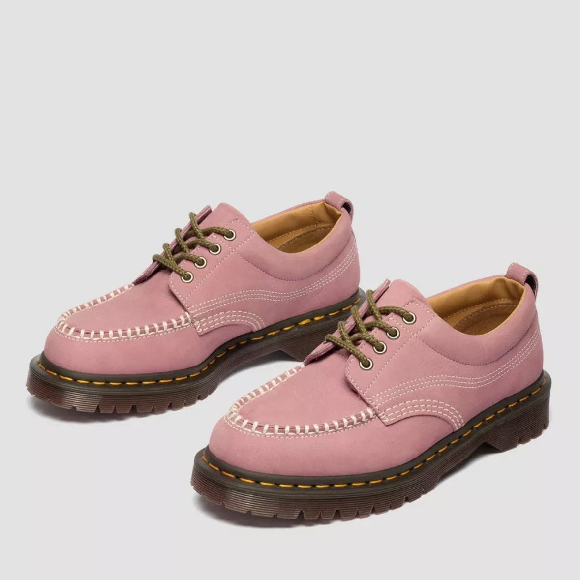 Dr.Martens Lowell Nubuck Moc Toe Dusty Pink Rose 42365650