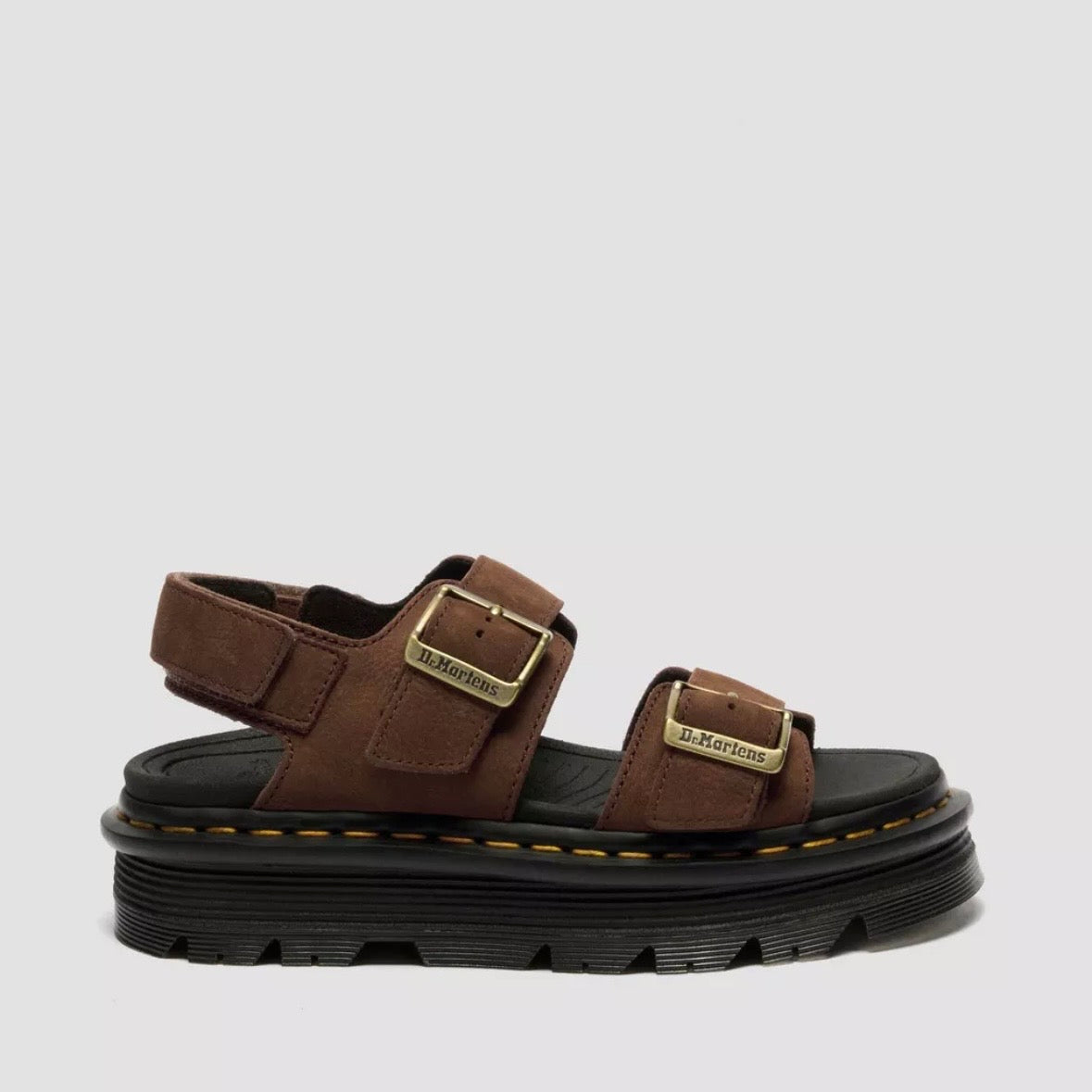 Dr.Martens Zebzag Sandale Sepia Brown Tumbled Nubuck 42853200