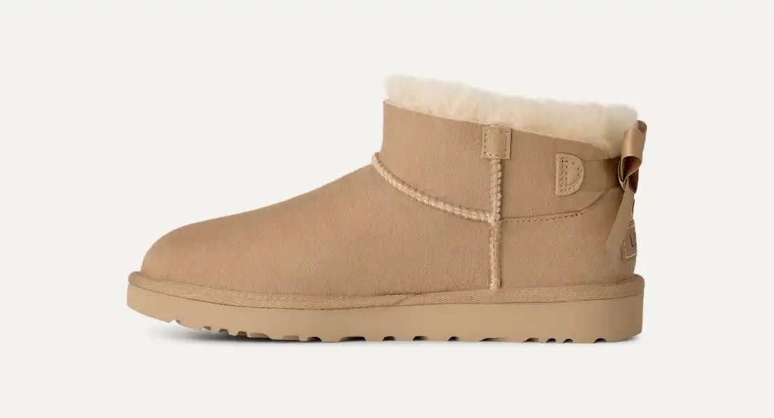 UGG Ultra Mini Bailey Bow Boot Sand 1185491