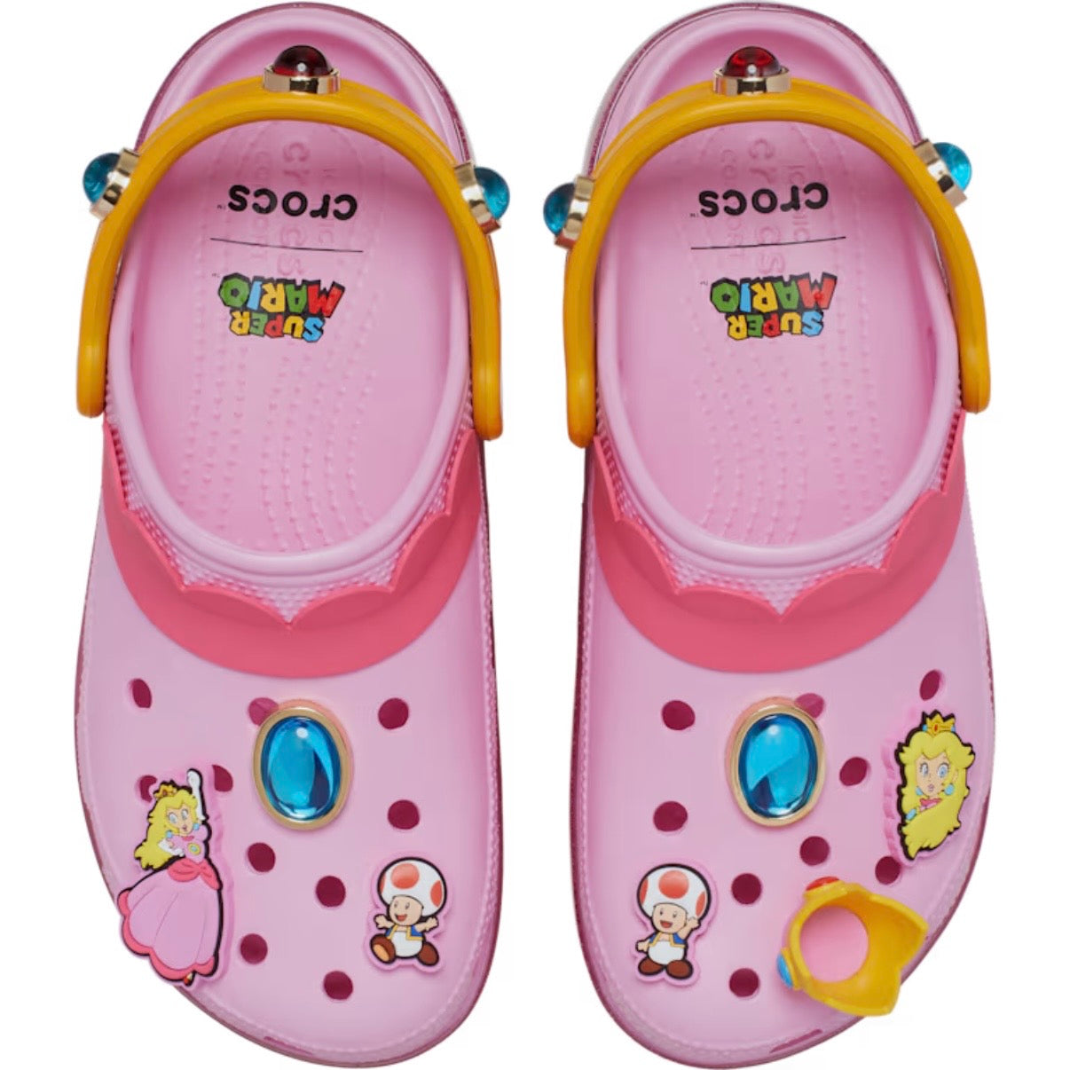 Crocs Super Mario Princess Peach Classic Platform Clog