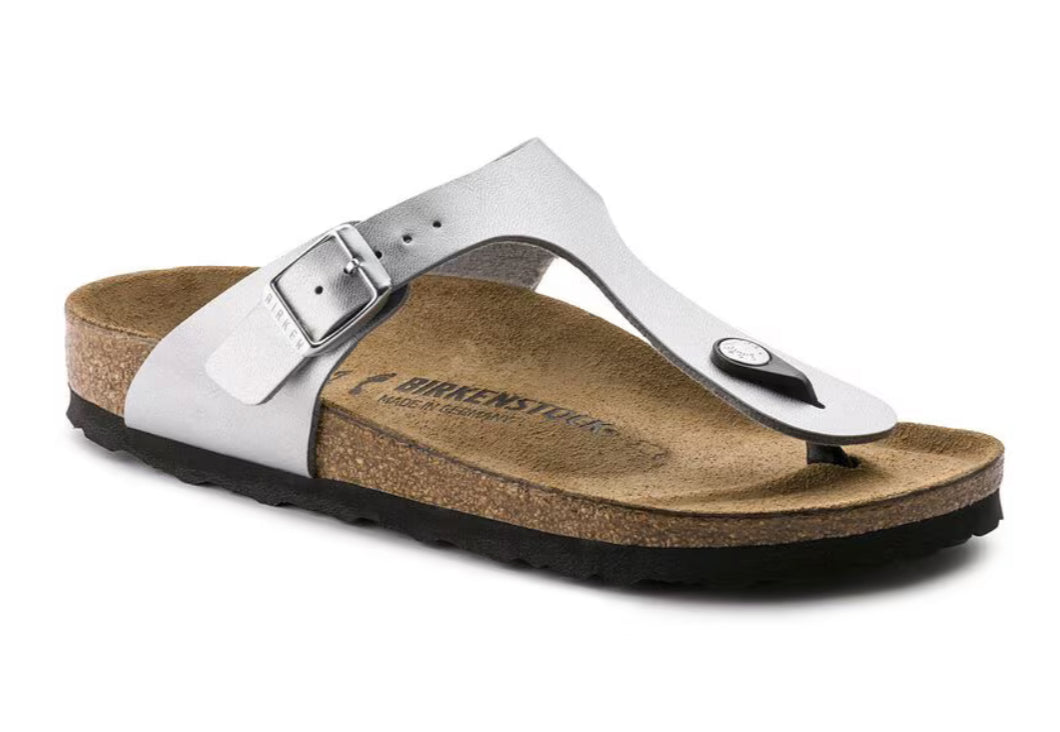 Birkenstock Gizeh Birko-Flor Silver 0043851